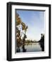 California, Los Angeles, Downtown District Skyscrapers Behind Echo Park Lake, USA-Christian Kober-Framed Photographic Print