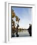 California, Los Angeles, Downtown District Skyscrapers Behind Echo Park Lake, USA-Christian Kober-Framed Photographic Print