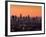 California, Los Angeles, Downtown from Hollywood Bowl Overlook, Dawn, USA-Walter Bibikow-Framed Photographic Print