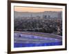 California, Los Angeles, Downtown, Roof of Staple Center and Hollywood, USA-Walter Bibikow-Framed Photographic Print