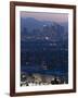 California, Los Angeles, Downtown View from Baldwin Hills, Dawn, USA-Walter Bibikow-Framed Photographic Print