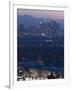 California, Los Angeles, Downtown View from Baldwin Hills, Dawn, USA-Walter Bibikow-Framed Photographic Print