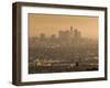 California, Los Angeles, Downtown View from Baldwin Hills, Sunrise, USA-Walter Bibikow-Framed Photographic Print