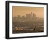 California, Los Angeles, Downtown View from Baldwin Hills, Sunrise, USA-Walter Bibikow-Framed Photographic Print