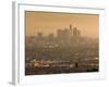 California, Los Angeles, Downtown View from Baldwin Hills, Sunrise, USA-Walter Bibikow-Framed Photographic Print