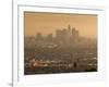 California, Los Angeles, Downtown View from Baldwin Hills, Sunrise, USA-Walter Bibikow-Framed Photographic Print