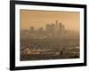 California, Los Angeles, Downtown View from Baldwin Hills, Sunrise, USA-Walter Bibikow-Framed Photographic Print