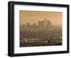 California, Los Angeles, Downtown View from Baldwin Hills, Sunrise, USA-Walter Bibikow-Framed Photographic Print