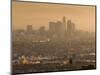 California, Los Angeles, Downtown View from Baldwin Hills, Sunrise, USA-Walter Bibikow-Mounted Photographic Print