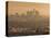 California, Los Angeles, Downtown View from Baldwin Hills, Sunrise, USA-Walter Bibikow-Stretched Canvas