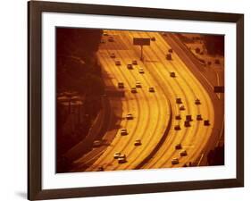 California, Los Angeles, Route 101 and Downtown, USA-Alan Copson-Framed Photographic Print