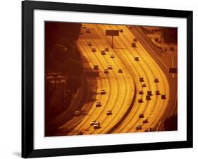 California, Los Angeles, Route 101 and Downtown, USA-Alan Copson-Framed Photographic Print