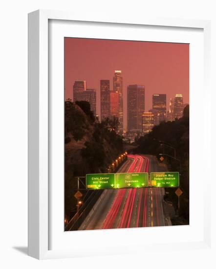 California, Los Angeles, Route 110, USA-Alan Copson-Framed Photographic Print