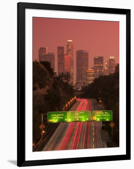 California, Los Angeles, Route 110, USA-Alan Copson-Framed Photographic Print