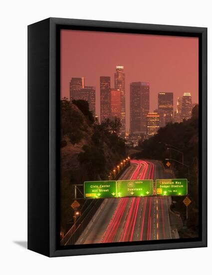 California, Los Angeles, Route 110, USA-Alan Copson-Framed Stretched Canvas