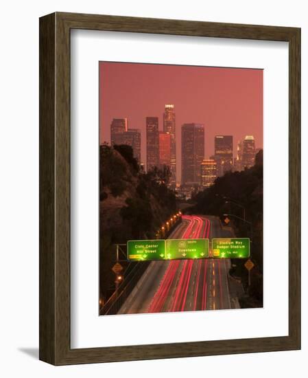 California, Los Angeles, Route 110, USA-Alan Copson-Framed Photographic Print