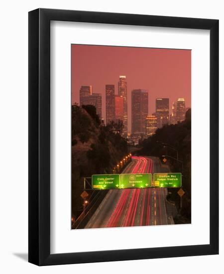 California, Los Angeles, Route 110, USA-Alan Copson-Framed Premium Photographic Print