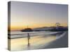 California, Los Angeles, Santa Monica Beach, Pier and Ferris Wheel, USA-Michele Falzone-Stretched Canvas