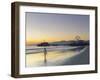 California, Los Angeles, Santa Monica Beach, Pier and Ferris Wheel, USA-Michele Falzone-Framed Photographic Print