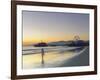 California, Los Angeles, Santa Monica Beach, Pier and Ferris Wheel, USA-Michele Falzone-Framed Photographic Print