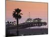 California, Los Angeles, Santa Monica, Santa Monica Pier, Dusk, USA-Walter Bibikow-Mounted Photographic Print