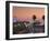 California, Los Angeles, Santa Monica, Santa Monica Pier, Dusk, USA-Walter Bibikow-Framed Photographic Print