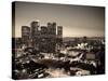 California, Los Angeles, Skyline of Downtown Los Angeles, USA-Michele Falzone-Stretched Canvas