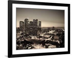 California, Los Angeles, Skyline of Downtown Los Angeles, USA-Michele Falzone-Framed Photographic Print