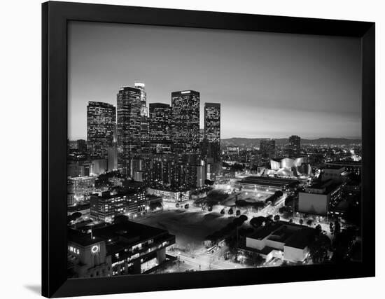 California, Los Angeles, Skyline of Downtown Los Angeles, USA-Michele Falzone-Framed Photographic Print