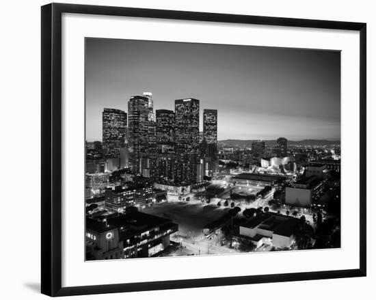 California, Los Angeles, Skyline of Downtown Los Angeles, USA-Michele Falzone-Framed Photographic Print