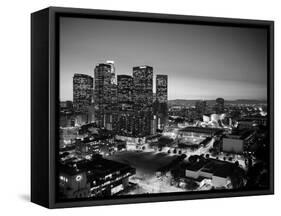 California, Los Angeles, Skyline of Downtown Los Angeles, USA-Michele Falzone-Framed Stretched Canvas