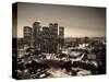 California, Los Angeles, Skyline of Downtown Los Angeles, USA-Michele Falzone-Stretched Canvas