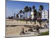 California, Los Angeles, Venice Beach, People Cycling on the Cycle Path, USA-Christian Kober-Mounted Photographic Print