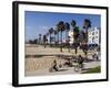 California, Los Angeles, Venice Beach, People Cycling on the Cycle Path, USA-Christian Kober-Framed Photographic Print