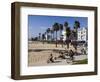 California, Los Angeles, Venice Beach, People Cycling on the Cycle Path, USA-Christian Kober-Framed Photographic Print