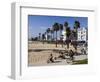 California, Los Angeles, Venice Beach, People Cycling on the Cycle Path, USA-Christian Kober-Framed Photographic Print