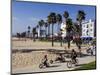 California, Los Angeles, Venice Beach, People Cycling on the Cycle Path, USA-Christian Kober-Mounted Photographic Print