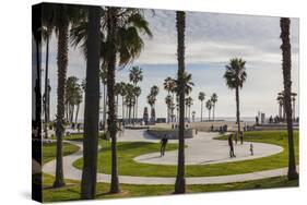 California, Los Angeles, Venice, Beachfront Park-Walter Bibikow-Stretched Canvas