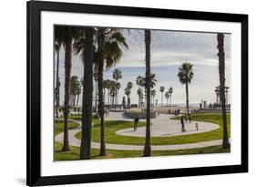 California, Los Angeles, Venice, Beachfront Park-Walter Bibikow-Framed Photographic Print