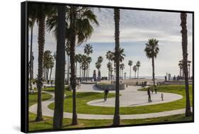 California, Los Angeles, Venice, Beachfront Park-Walter Bibikow-Framed Stretched Canvas