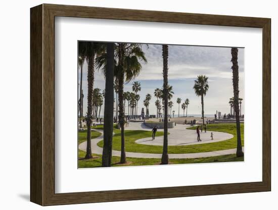 California, Los Angeles, Venice, Beachfront Park-Walter Bibikow-Framed Photographic Print