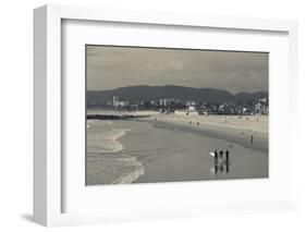 California, Los Angeles, Venice, Elevated Beach View from Venice Pier-Walter Bibikow-Framed Photographic Print