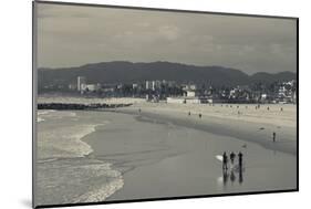 California, Los Angeles, Venice, Elevated Beach View from Venice Pier-Walter Bibikow-Mounted Photographic Print