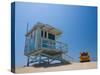 California, Los Angeles, Venice, Venice Beach, Lifeguard Station and Vehicle, USA-Alan Copson-Stretched Canvas