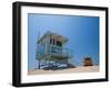 California, Los Angeles, Venice, Venice Beach, Lifeguard Station and Vehicle, USA-Alan Copson-Framed Photographic Print