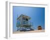 California, Los Angeles, Venice, Venice Beach, Lifeguard Station and Vehicle, USA-Alan Copson-Framed Photographic Print