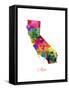 California Map-Michael Tompsett-Framed Stretched Canvas