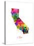 California Map-Michael Tompsett-Stretched Canvas