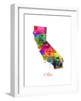 California Map-Michael Tompsett-Framed Art Print