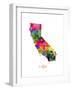 California Map-Michael Tompsett-Framed Art Print